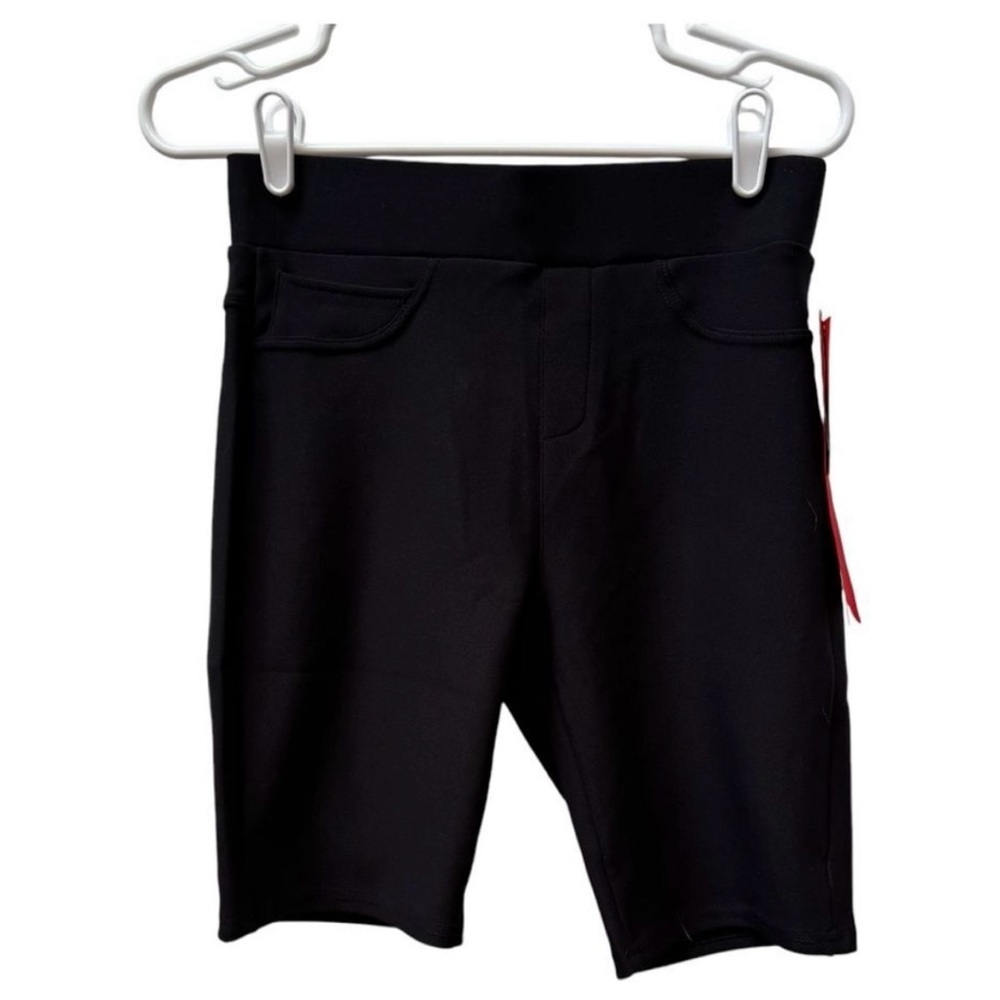 NWT‎ MAZE COLLECTION Black Biker Shorts Stretch Pull On Womens Size S